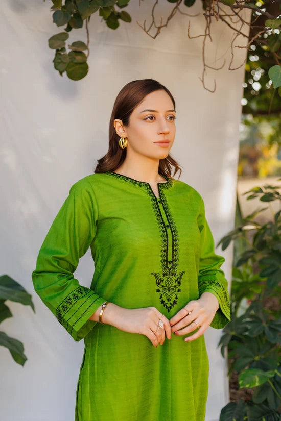 Gina Pine- Luxury Embroidered 2 Piece Lawn Dress