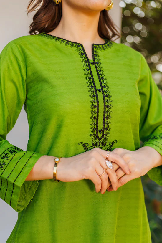 Gina Pine- Luxury Embroidered 2 Piece Lawn Dress