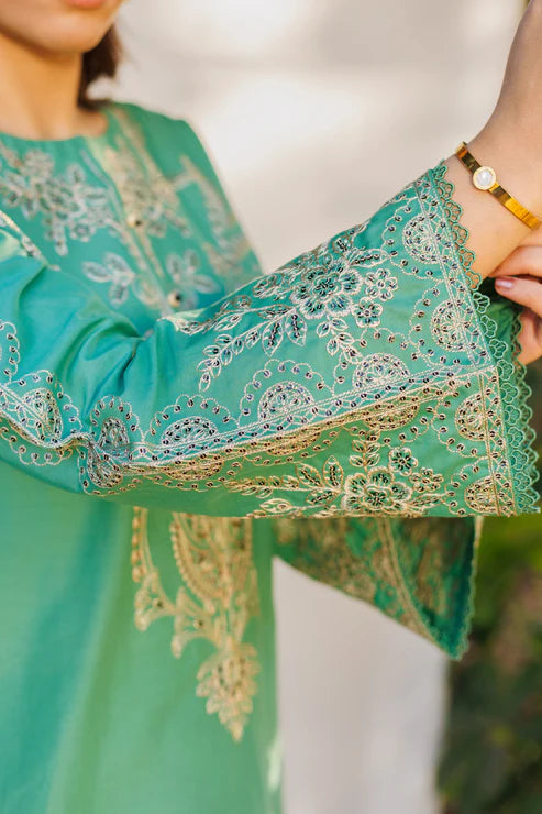 Claire- Luxury Embroidered 2 Piece Lawn Dress