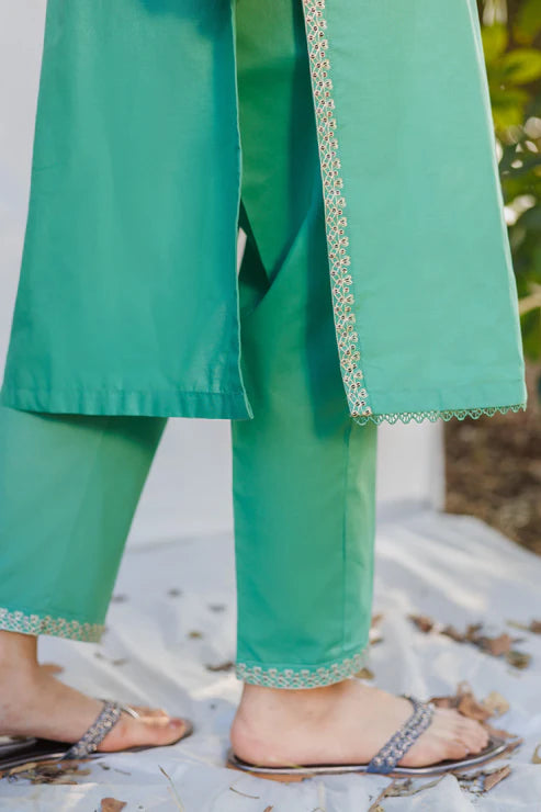 Claire- Luxury Embroidered 2 Piece Lawn Dress