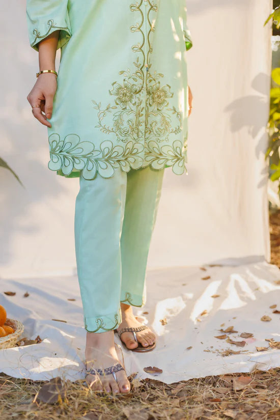 Aura- Luxury Embroidered 2 Piece Lawn Dress