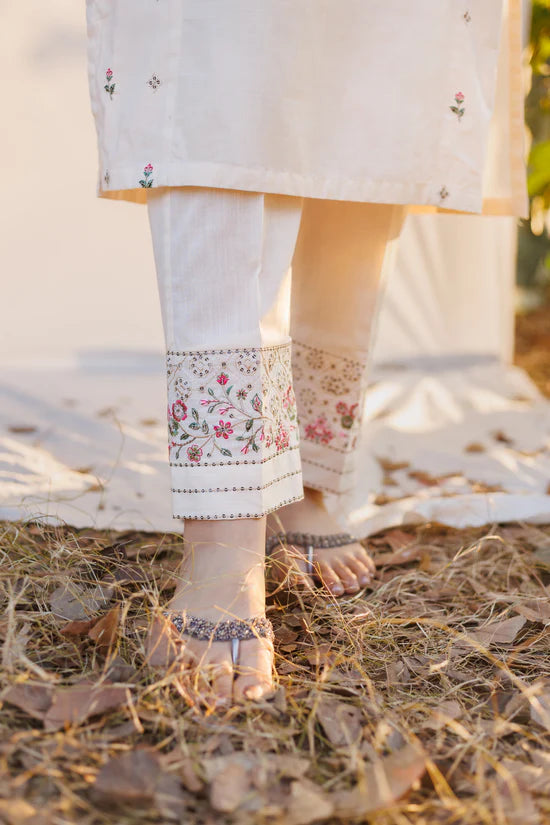 Fiora- Luxury Embroidered 2 Piece Lawn Dress