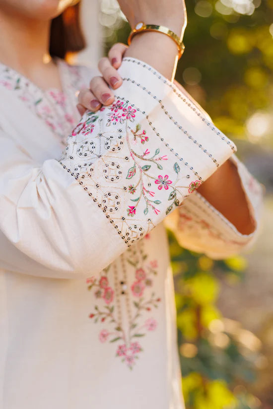 Fiora- Luxury Embroidered 2 Piece Lawn Dress