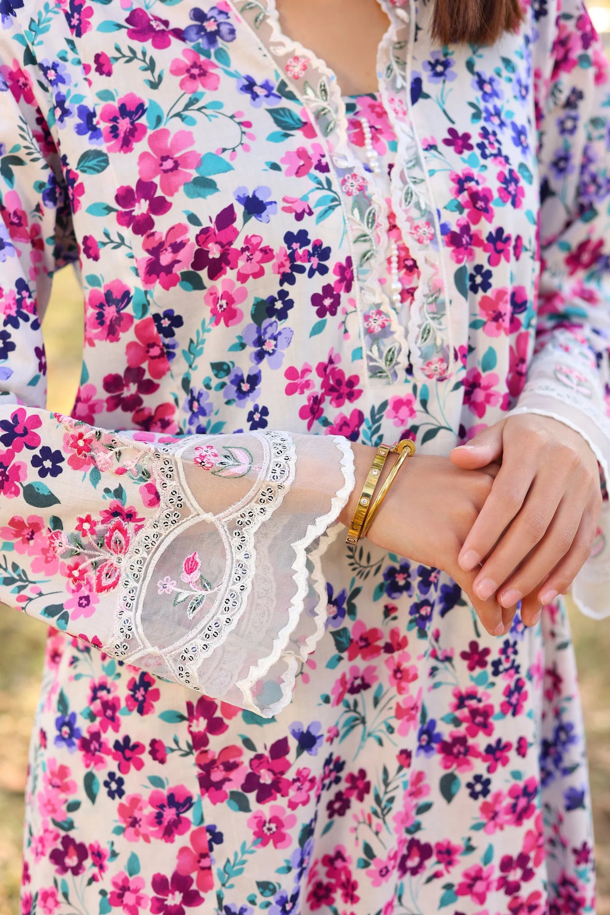 Blossom - Embroidered 2 Piece Stitched Lawn Dress