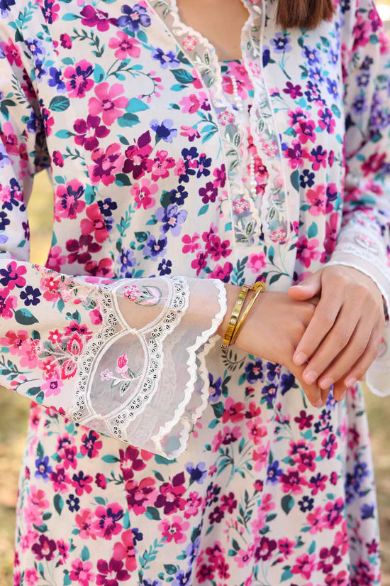 Blossom - Embroidered 2 Piece Stitched Lawn Dress