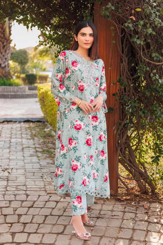 Rosewood - Embroidered 2 Piece Stitched Lawn Dress