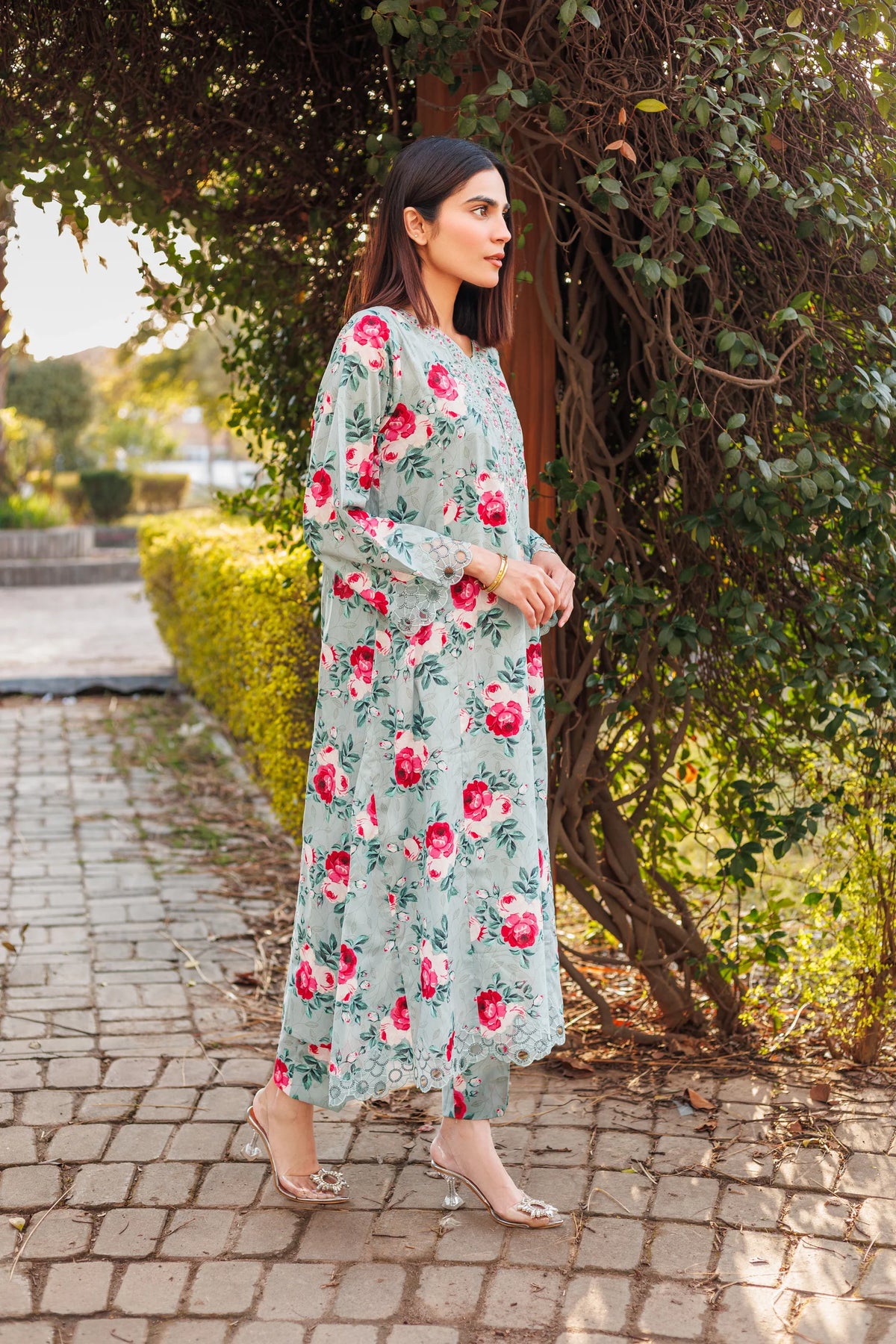 Rosewood - Embroidered 2 Piece Stitched Lawn Dress