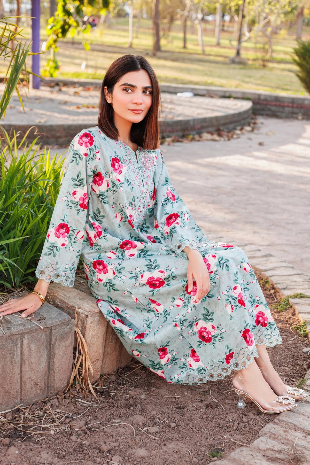 Rosewood - Embroidered 2 Piece Stitched Lawn Dress