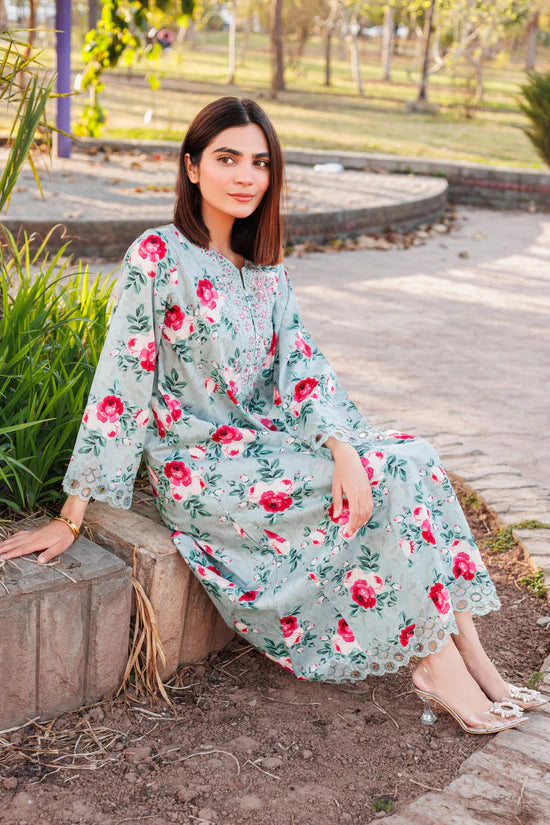 Rosewood - Embroidered 2 Piece Stitched Lawn Dress