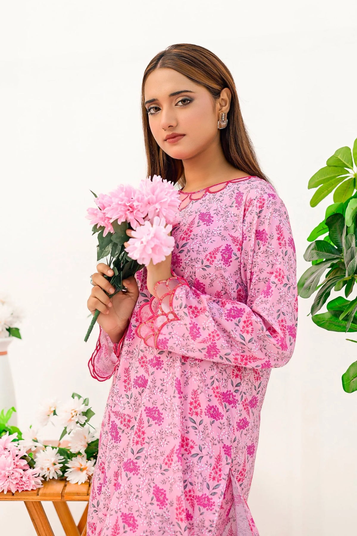 Flora Pink - Lawn Printed 2 Piece
