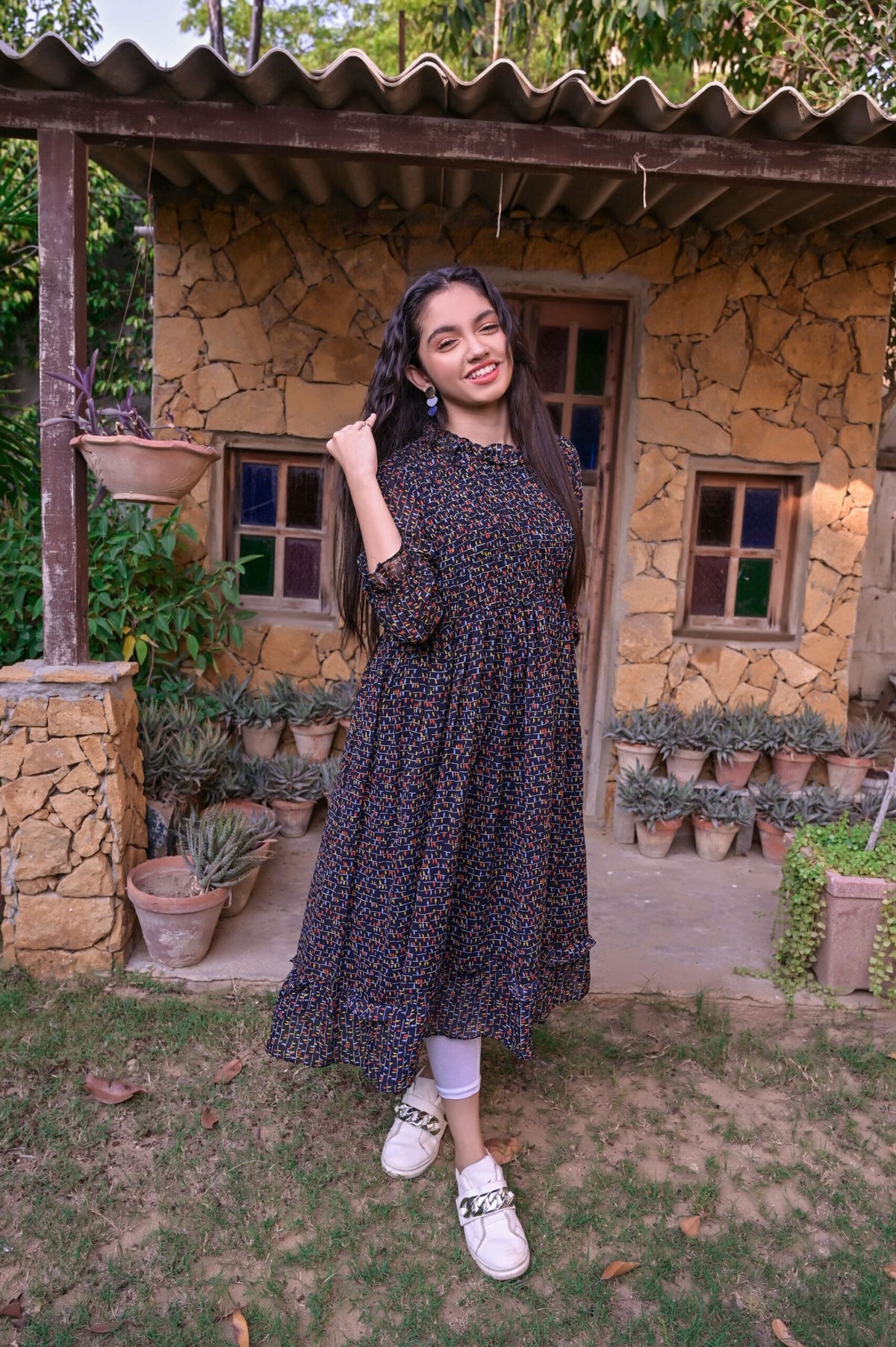 Casual Maxi Dress For Girls # 10203