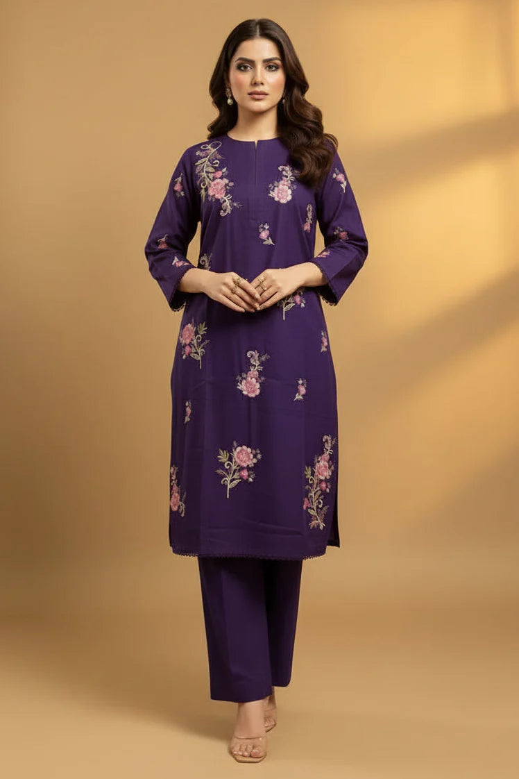 Ayra - Embroidered 2-Piece Khaddar Dress