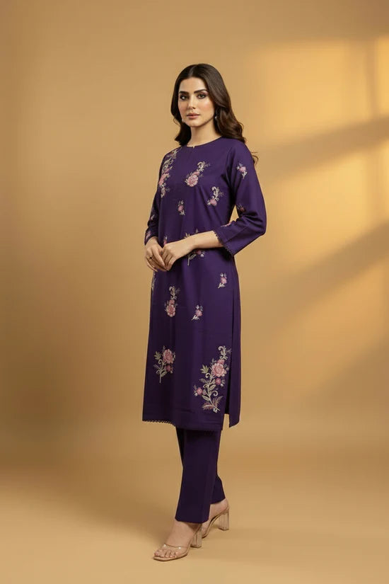 Ayra - Embroidered 2-Piece Khaddar Dress