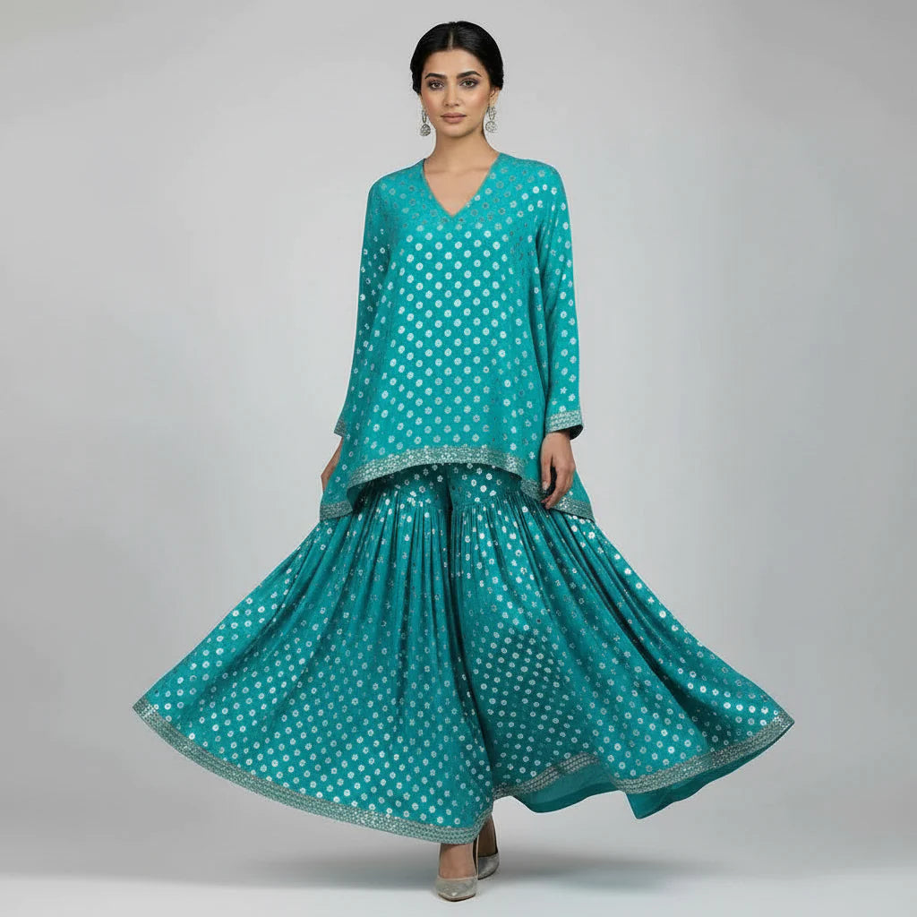 2 Piece Jacquard Lawn Suit Unstitched