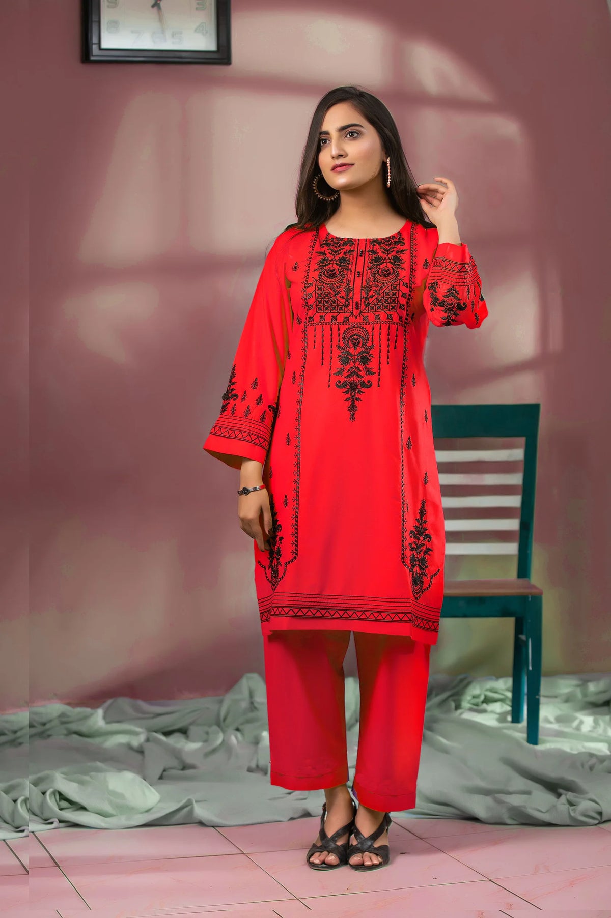 Divine- 2 Piece Embroidered Lawn dress