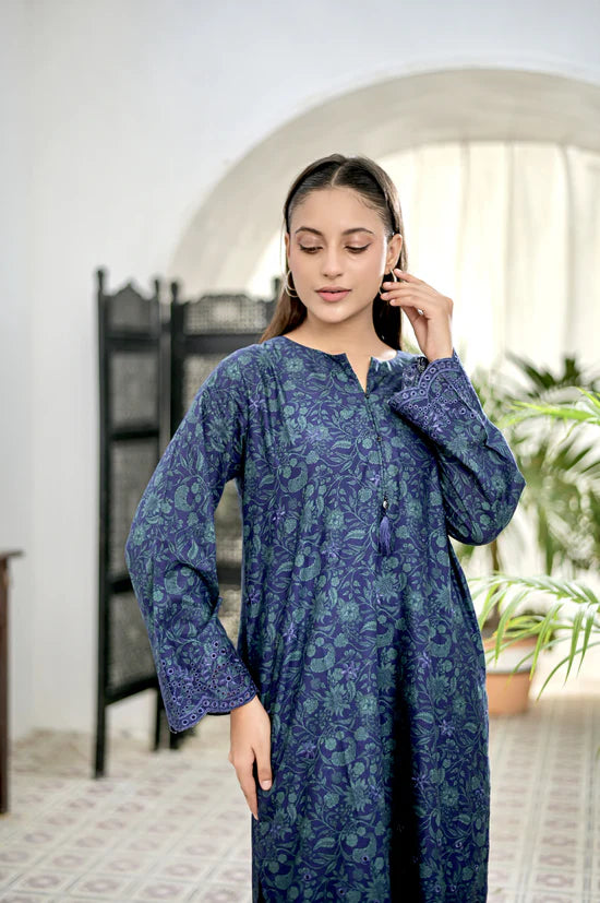 CLARET - Embroidered 2-Piece Lawn Dress