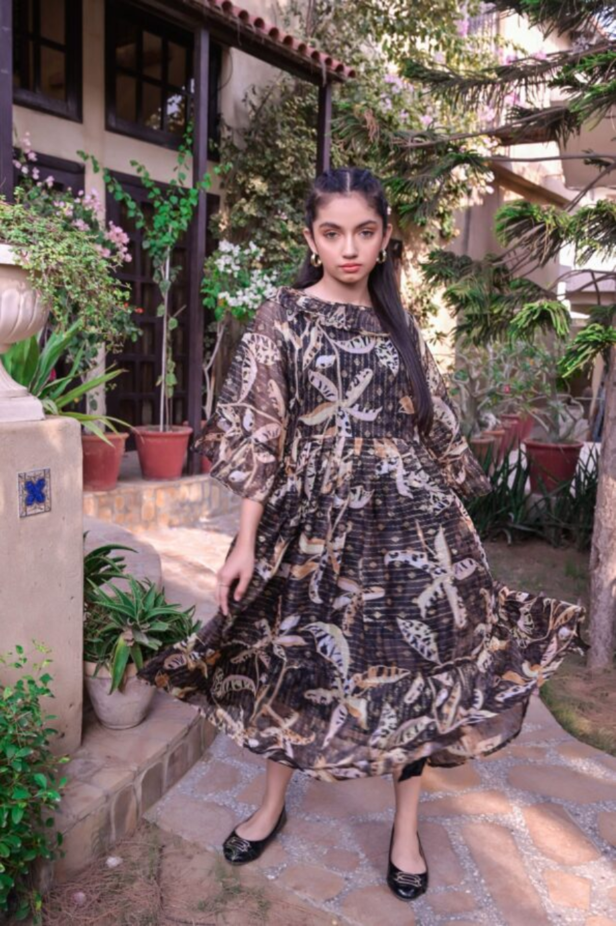 Casual Maxi Dress For Girls # 10208