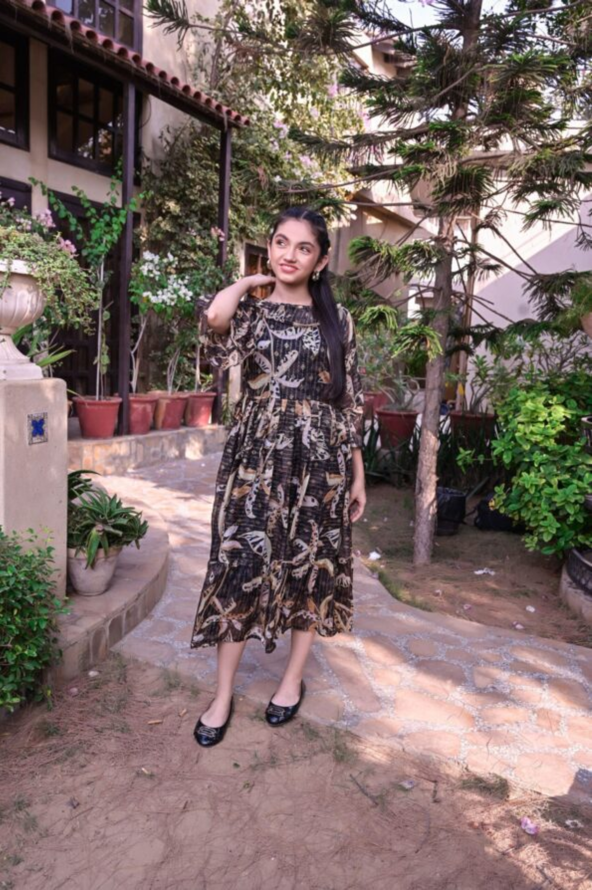 Casual Maxi Dress For Girls # 10208