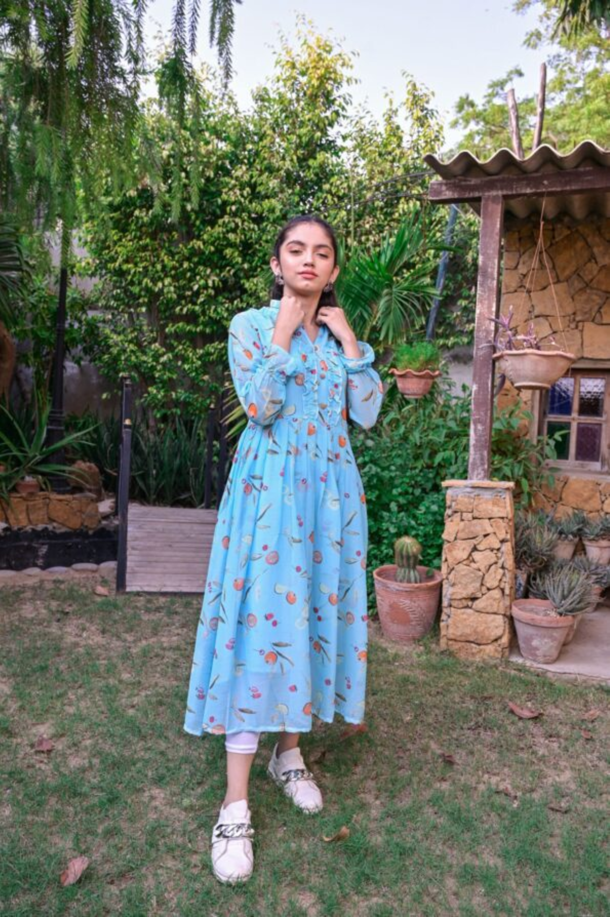 Casual Maxi Dress For Girls # 10204