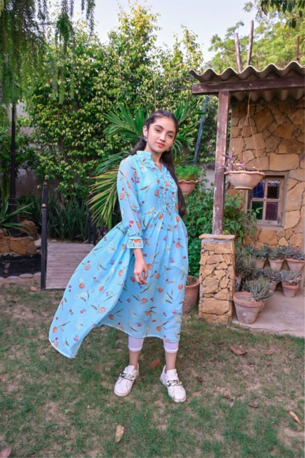 Casual Maxi Dress For Girls # 10204