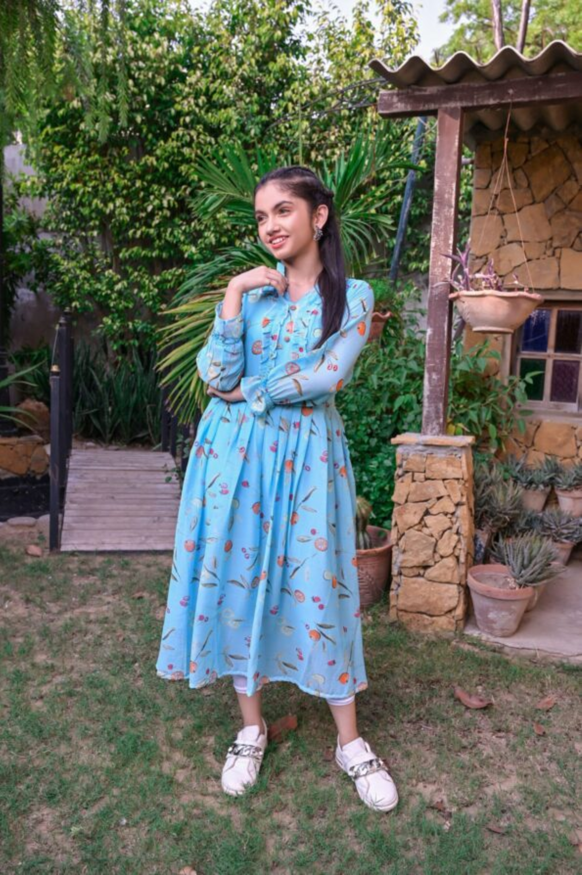 Casual Maxi Dress For Girls # 10204