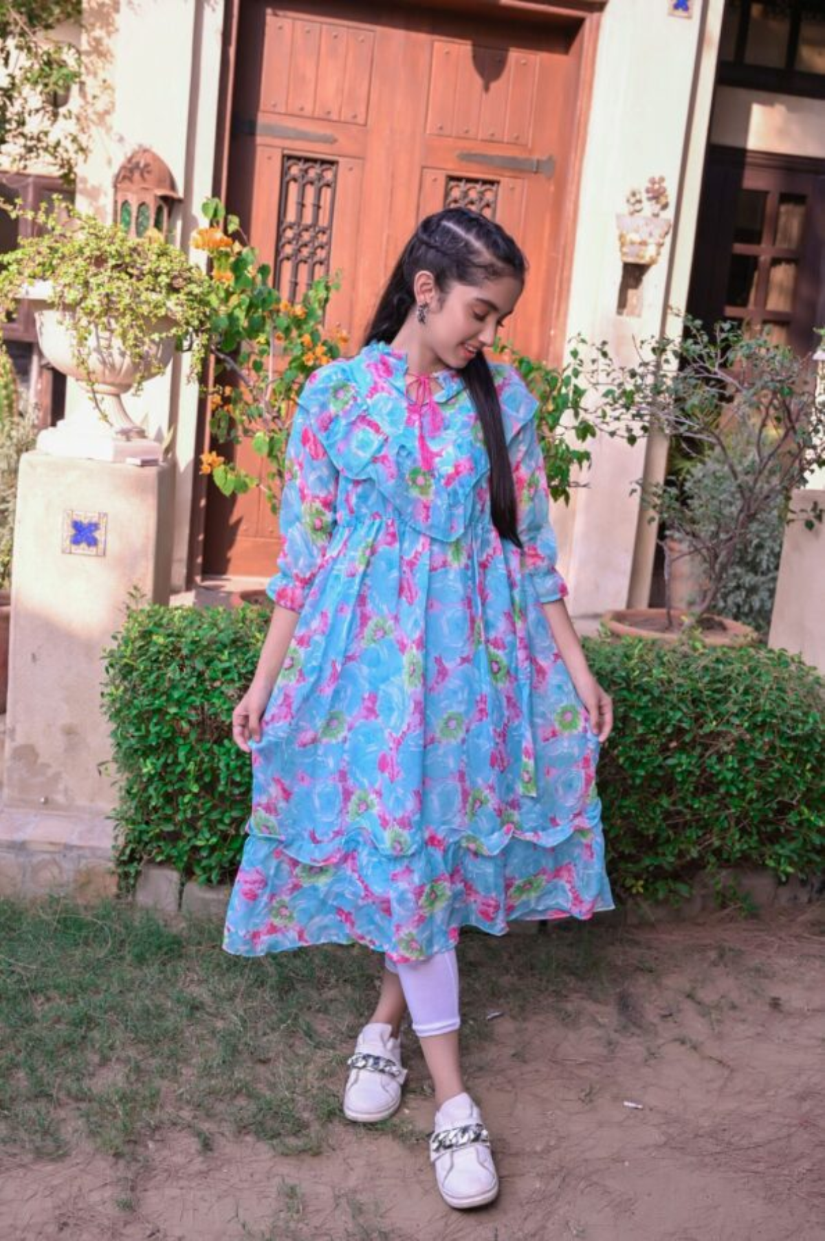 Casual Maxi Dress For Girls # 10205