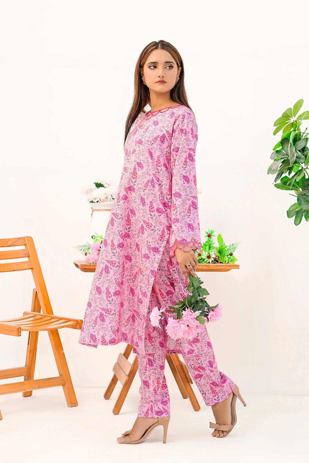 Flora Pink - Lawn Printed 2 Piece
