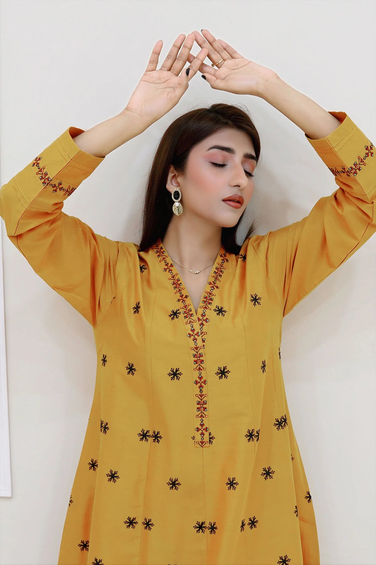 WARISHA 2 Piece Embroidered Lawn Frock