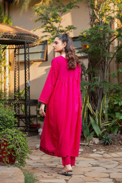 BAHAAR - Embroidered Lawn 2 Piece Dress