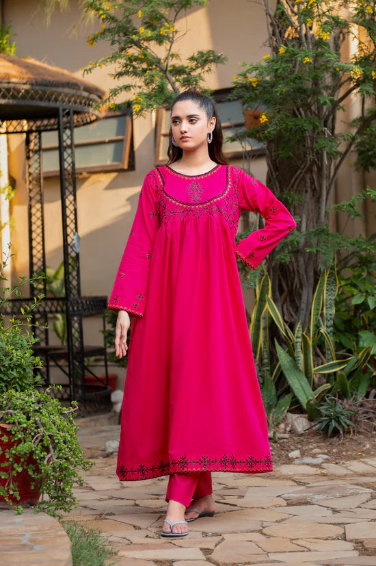 BAHAAR - Embroidered Lawn 2 Piece Dress