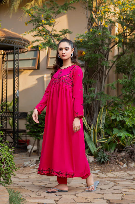 BAHAAR - Embroidered Lawn 2 Piece Dress