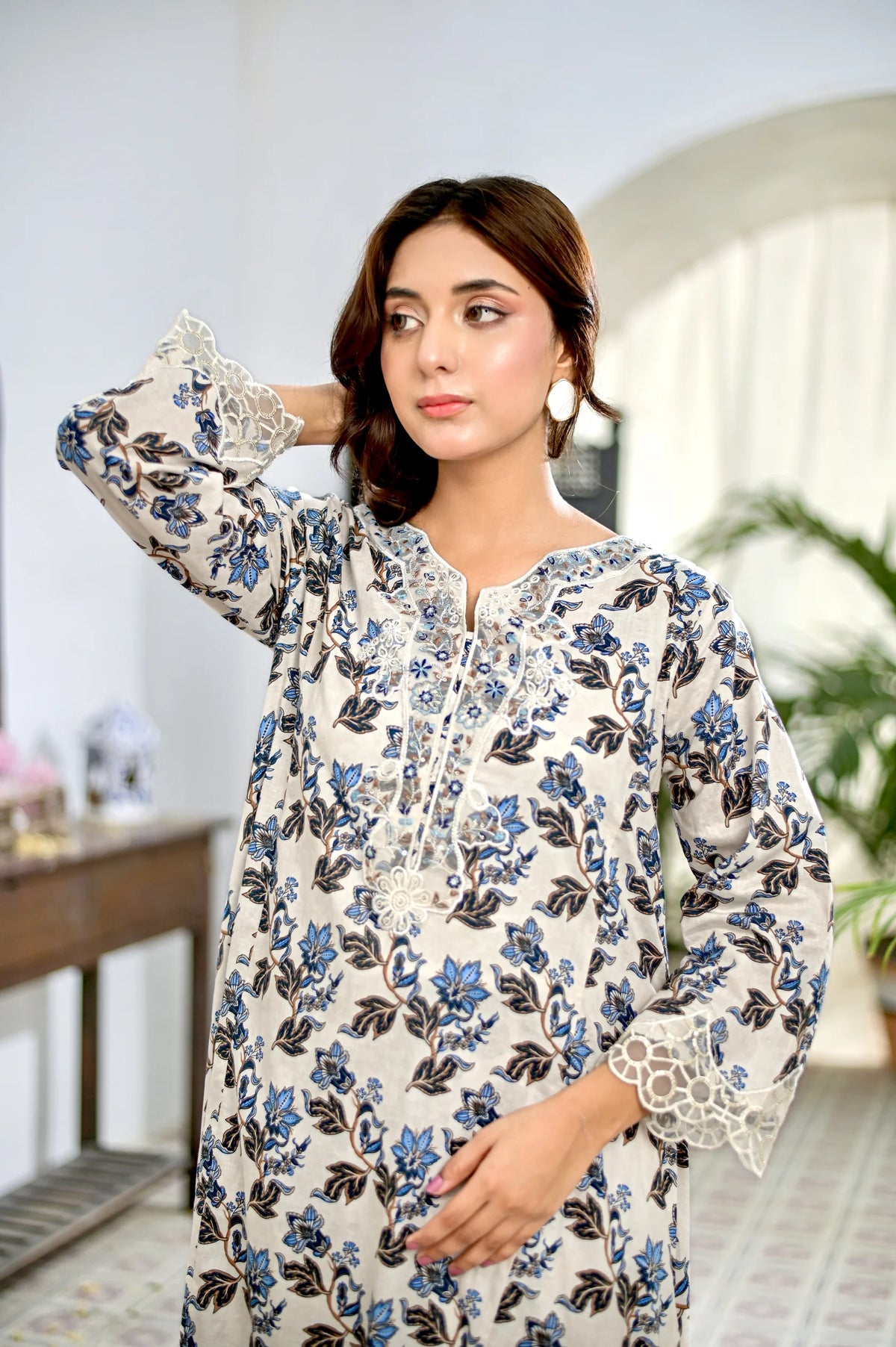 WHISPER - Embroidered 2-Piece Lawn Dress
